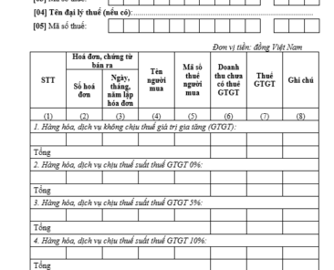 mẫu số 01-1/GTGT mới nhất