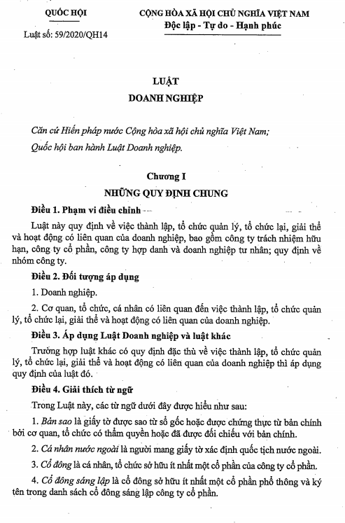 luật doanh nghiệp